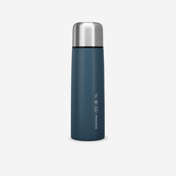 





1 L stainless steel isothermal water bottle with cup for hiking - Blue, photo 1 of 9