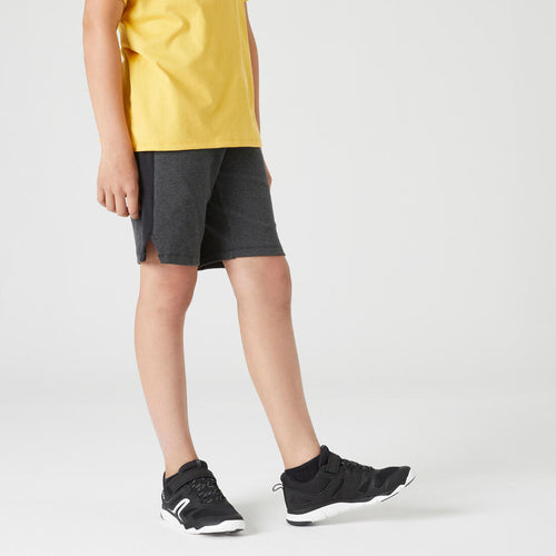 





Kids' Cotton Shorts 500 - Dark
