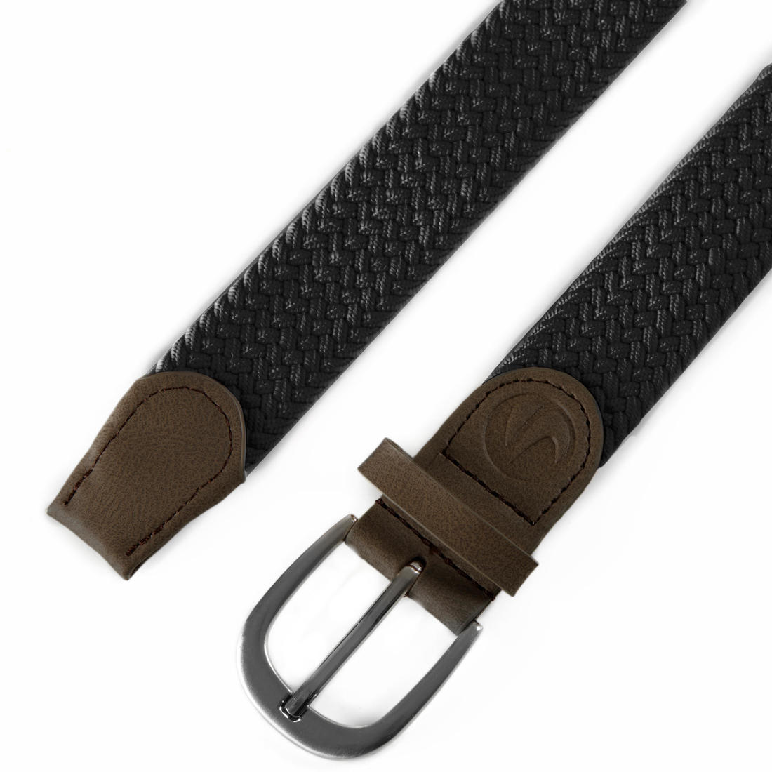 Grey adult size 1 stretchy golf belt