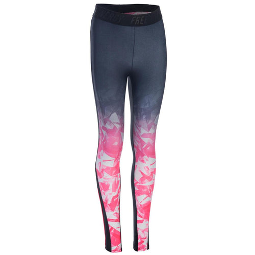 





S900 Girls' Gym Leggings - Ombré Black/Pink