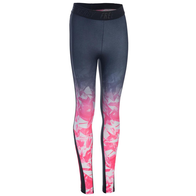 





S900 Girls' Gym Leggings - Ombré Black/Pink, photo 1 of 1