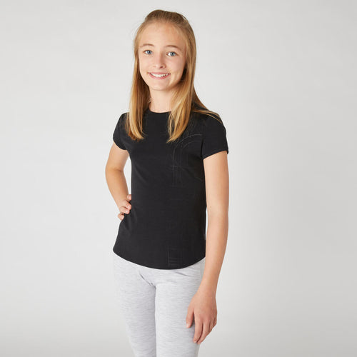 





Girls' Breathable T-Shirt - Coral/Print