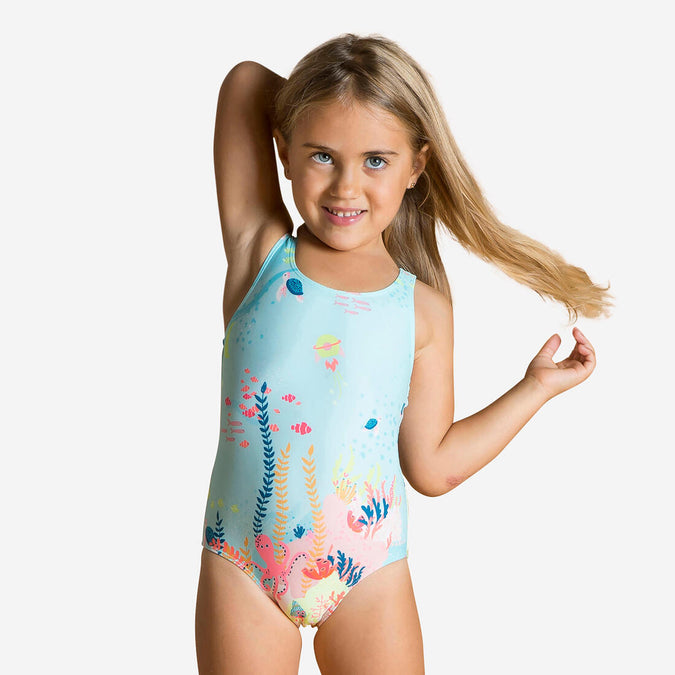 





Baby Girls’ 1-Piece Swimsuit - Pink Flower Print, photo 1 of 7