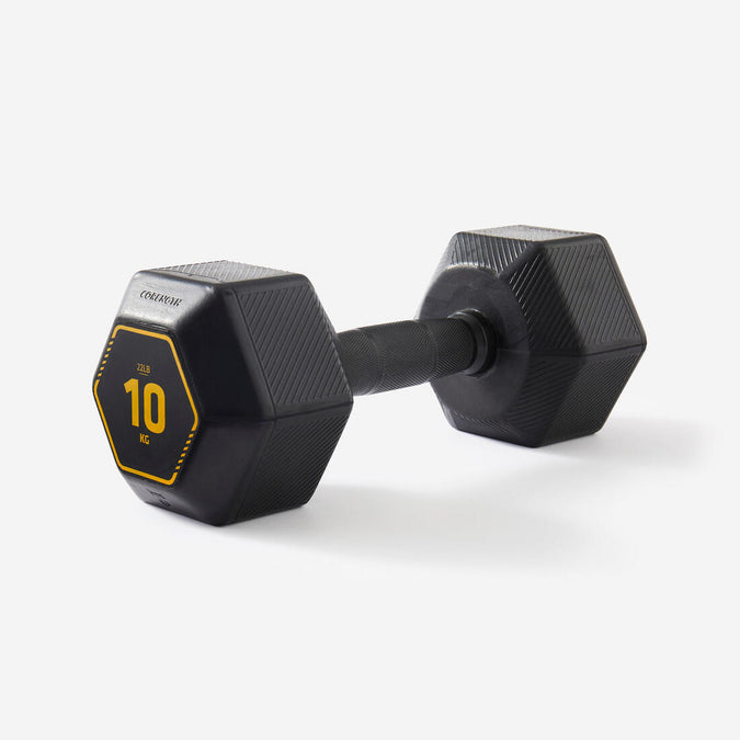 





10 kg Cross Training and Weight Training Hexagonal Dumbbell - Black, photo 1 of 5