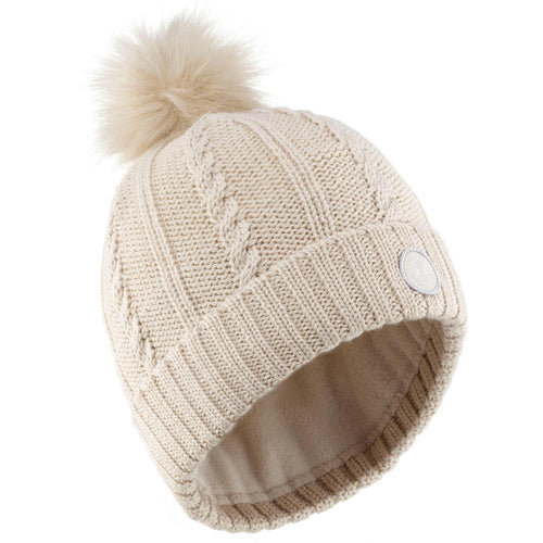 





WOMEN’S CABLE-KNIT FUR WOOL SKI HAT