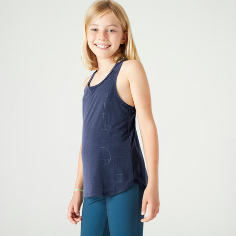 





Girls' Breathable Gym Tank Top 500 - Plain Neon