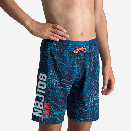 





Boys' long swimming swim shorts 100 - tex