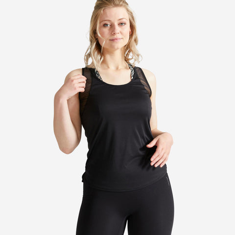 





Women's Cardio Fitness Muscle Back Tank Top - Khaki