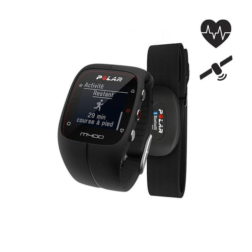 





M400 HRM GPS Watch With HR Monitor Belt - Black