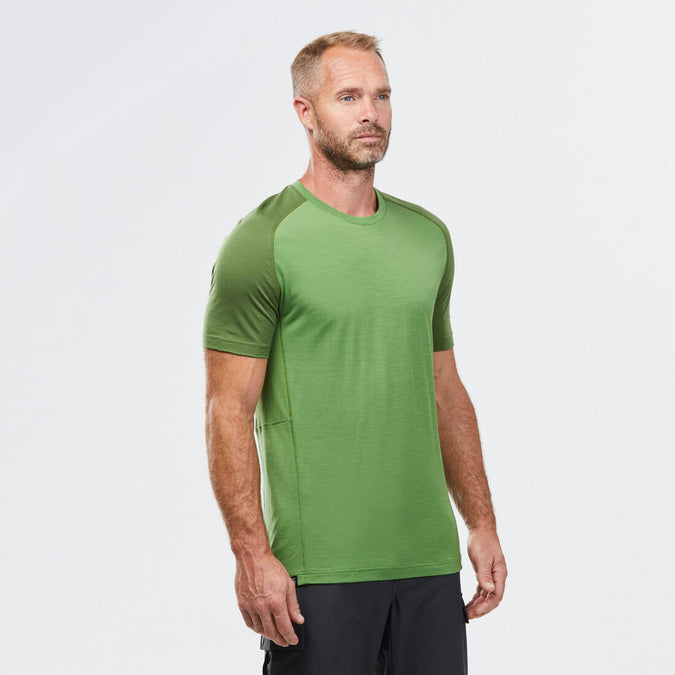 





Men's Short-sleeved Merino Wool Trekking T-shirt  - MT500, photo 1 of 7