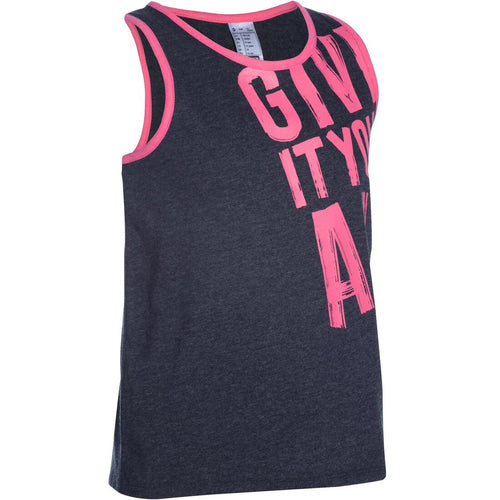 





Girls' Gym Tank Top - Grey Print