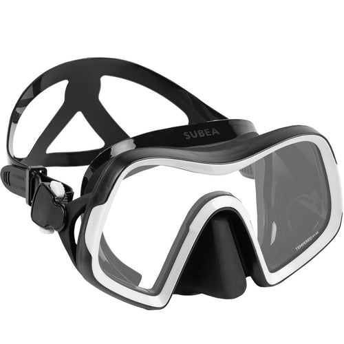 





Diving mask SCD 500 V2 single lens black skirt and strap