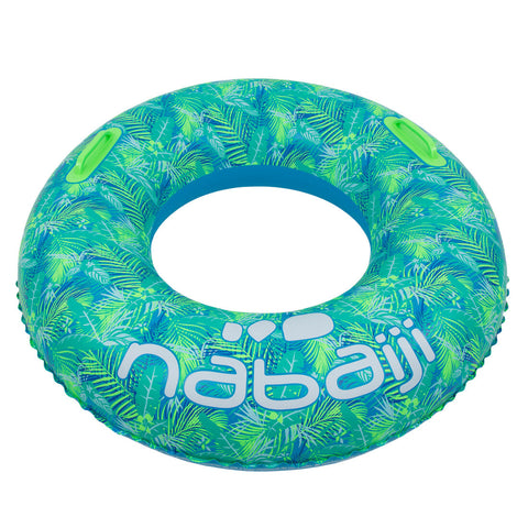 





Large 92 cm inflatable printed pool ring with comfort grips