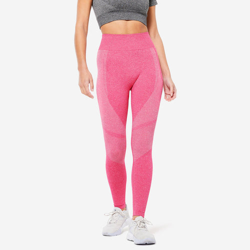 





High-Waisted Seamless Fitness Leggings with Phone Pocket