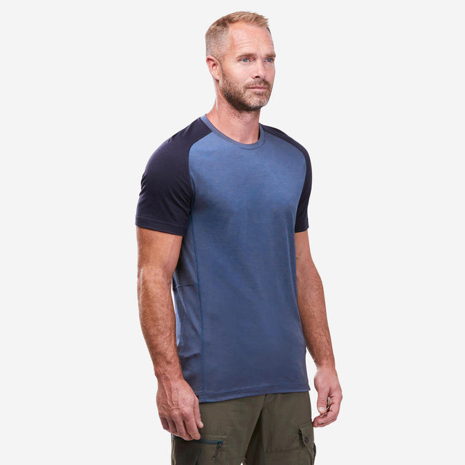 





Men's Short-sleeved Merino Wool Trekking T-shirt  - MT500, photo 1 of 7