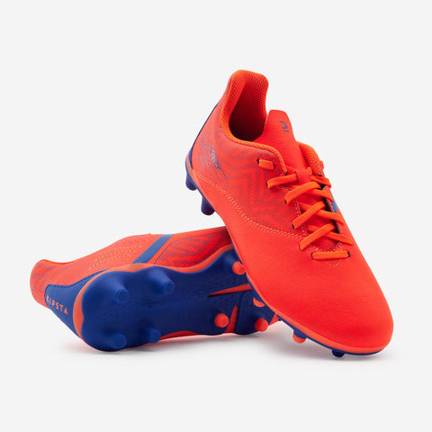 





Kids' Lace-Up Football Boots Viralto I FG - Orange/Blue