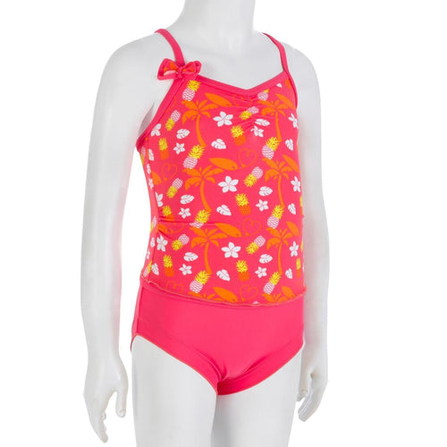 





ENALU baby girl two-piece tankini with thin straps - Pink