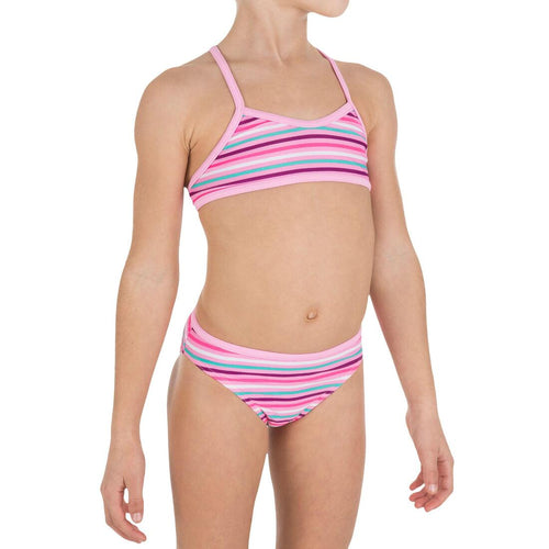 





Girls' Swimsuit 2 Piece LG Crop Top Candy - Pink