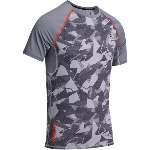 





Muscle+ Bodybuilding Compression T-Shirt - Grey and Red