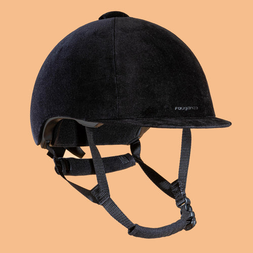 





Adult/Kids' Horse Riding Helmet 140 - Black Velvet