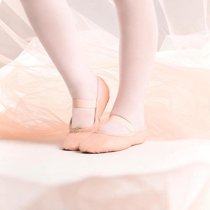 





Leather Full Sole Demi-Pointe Shoes with Straps Sizes 7.5C to 6.5 - Pink, photo 1 of 7