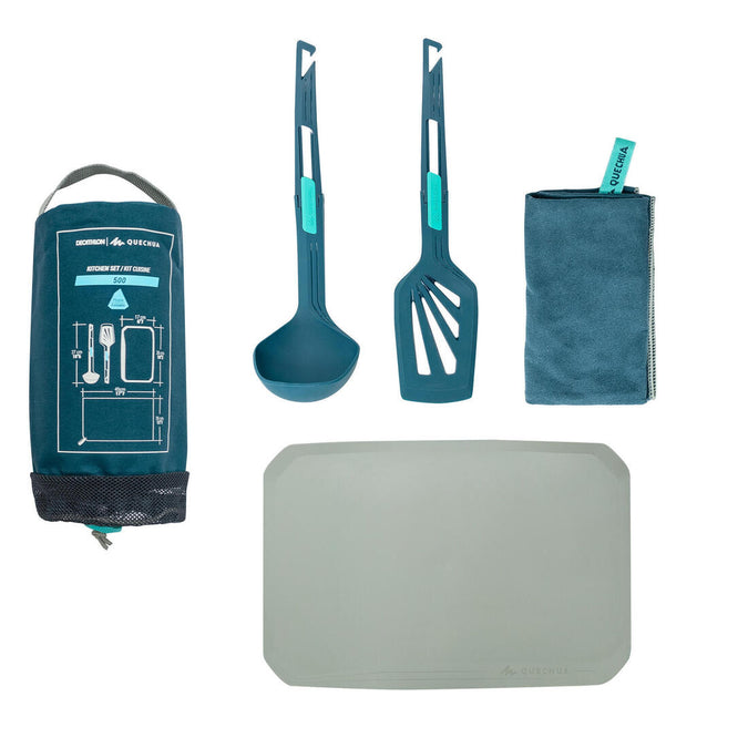





Kitchen Set MH500 (spatula, ladle, tea towel, chopping board) for hiking camp, photo 1 of 10