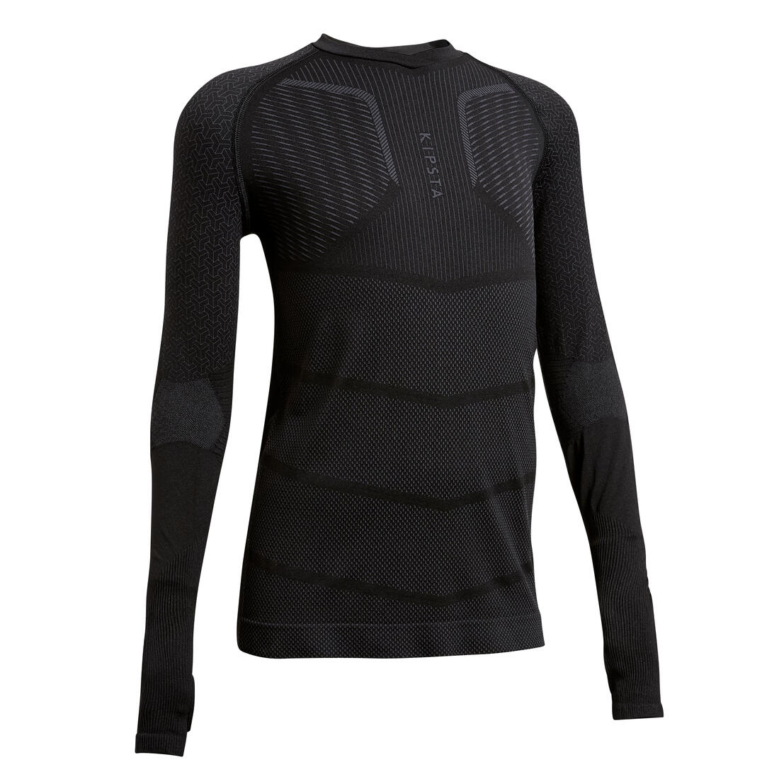 Kids' Long-Sleeved Football Base Layer Top Keepdry 500
