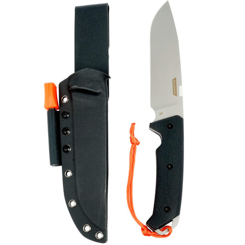 





Bushcraft Heavy Duty Fixed-Blade Knife 15 cm SIKA 150 G10 - Black