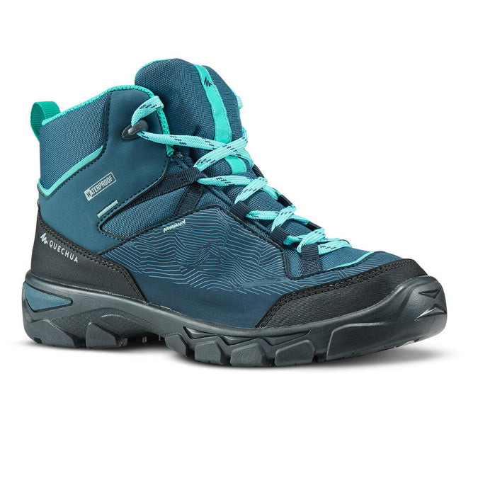 





Chidren's waterproof walking shoes - MH120 MID Turquoise - size 3-5, photo 1 of 6