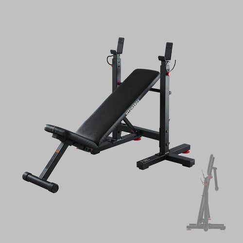 





Tiltable Weights Bench with Collapsible Pegs - Bench Press Fold