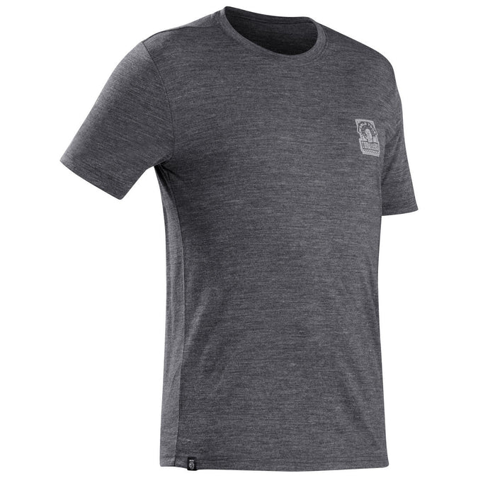 





Men’s short-sleeved Merino wool hiking travel t-shirt - TRAVEL 500, photo 1 of 8