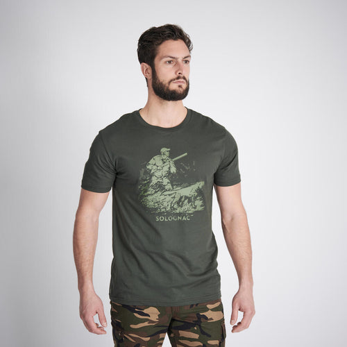 





Short-sleeved cotton T-shirt 100 Stag
