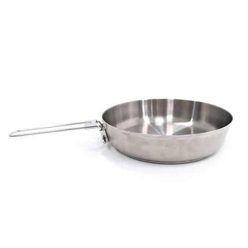 





Hiker's camp frying pan MH100 stainless steel with two-layer bottom (0.9L)