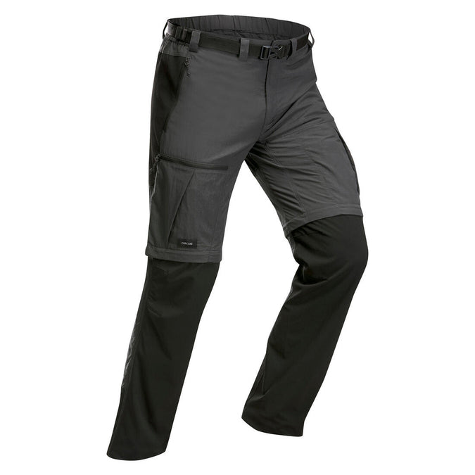 FORCLAZ Mens Water-Repellent And WindproofVega Trekking Trousers Mt900,  Carbon Grey | Azadea UAE