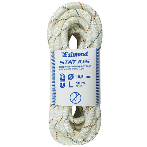 





Semi-Static Rope  10.5 mm x 10 m - Stat 10.5 White