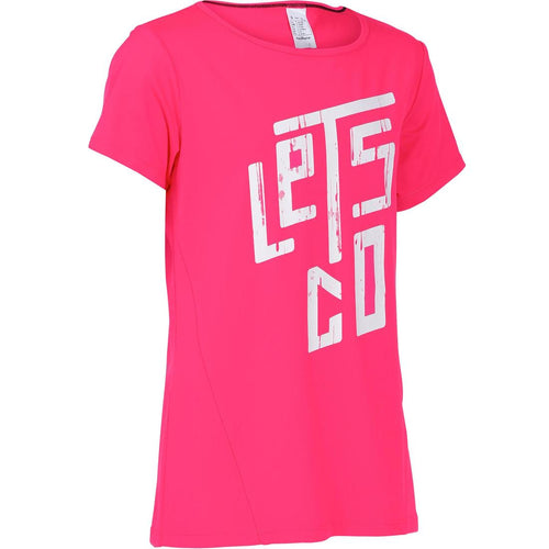 





Energy Girls' Fitness Print T-Shirt - Pink