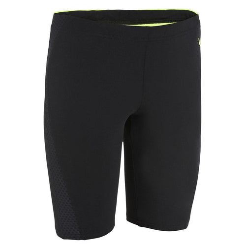 





JAMMER B-FIRST Boy's Swim Trunks Black Yellow Dot