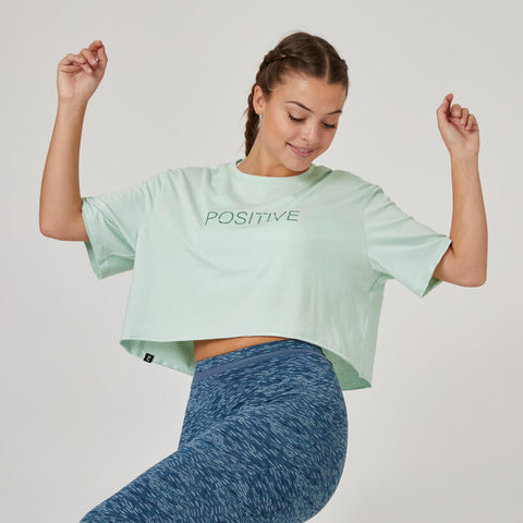 





Women's Cropped Fitness T-Shirt 520